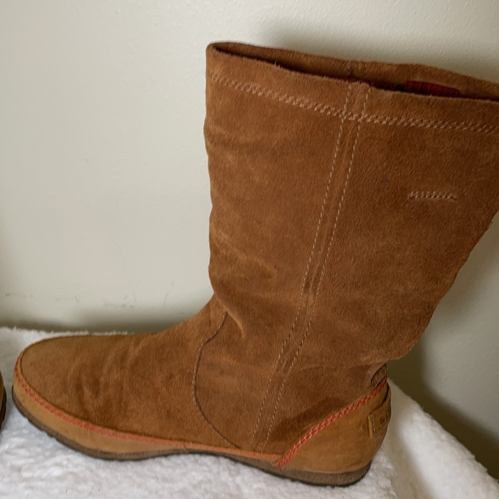 SOREL Leather Moccasin Boots Woman’s Size 6 - Picture 6 of 11